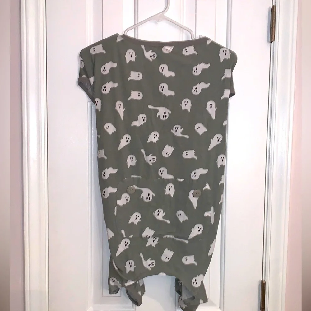 Ghost Dog Pajamas Costume in Gray. Size XXL